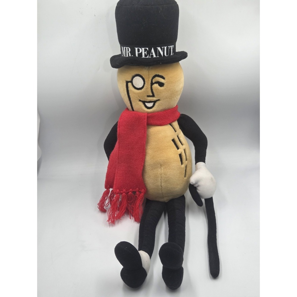 Vintage Mr. Peanut Plush Stuffed Toy  Planters Mascot Collector's Item 26" 1991